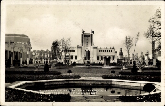 Postcard Antwerp Antwerp Flanders, International Exhibition 1930, Palais du Bresil