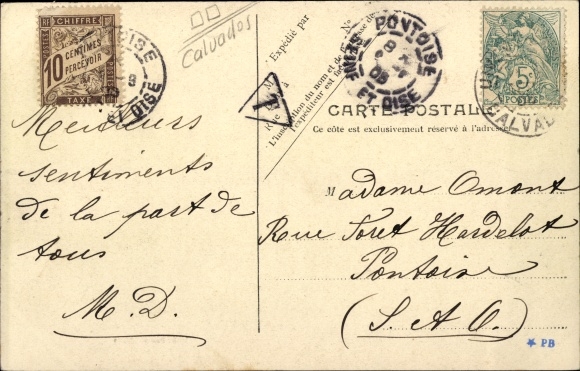 Postcard Houlgate Calvados, Avenue Victor Leseine