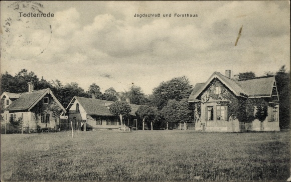 Postcard Altenbrak Thale in the Harz, hunting lodge and forester's lodge Todtenrode