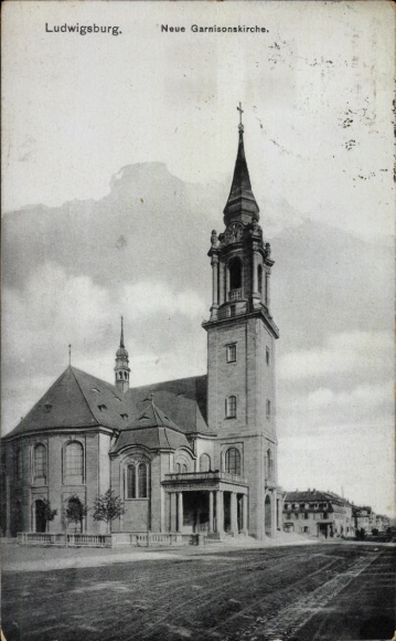Ak Ludwigsburg in Württemberg, Neue Garnisonskirche