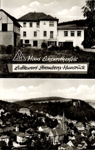 Postcard Stromberg im Hunsrück, Haus Eckenrotherfels, DJH