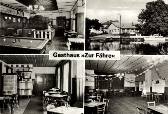 PC Burgwall Zehdenick Oberhavel, Inn Zur Fähre, interior views, exterior view