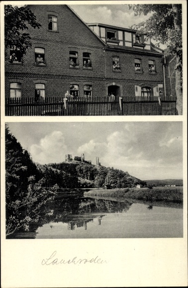 Postcard Lauchroden Gerstungen an der Werra, private guesthouse Emma Eisenberg