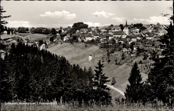 Postcard Nordhalben in Upper Franconia, general view