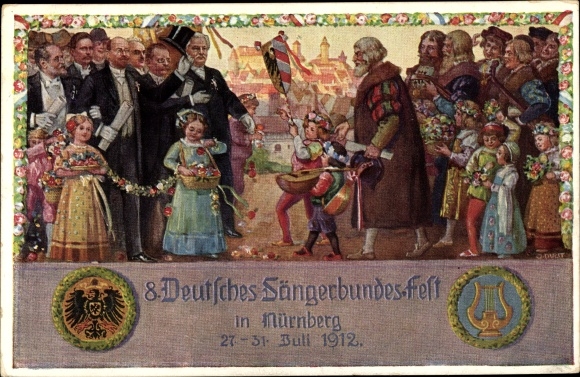 Artist PC Durst, Nuremberg, 8th National Singers&#39; Festival 1912