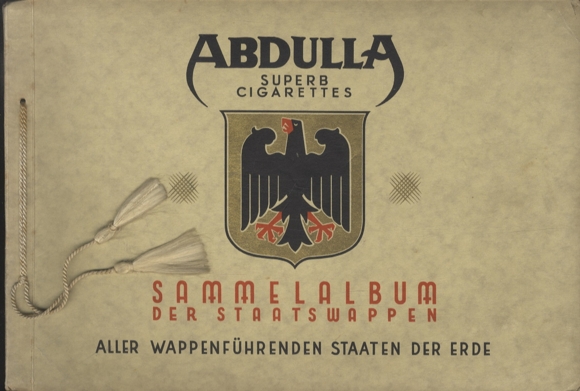 National coats of arms of all countries on earth bearing coats of arms Album I, collecting picture album Abdulla &amp; Co. Cigar