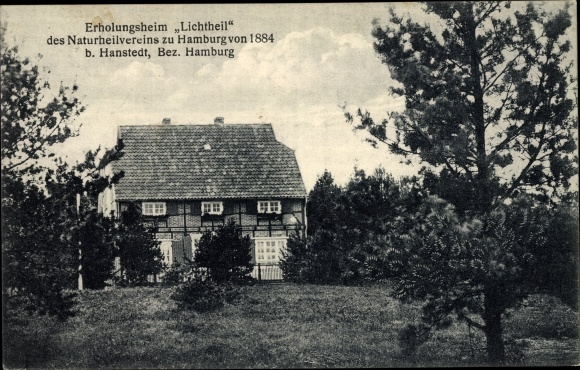 KP Hanstedt in der Nordheide, dom rekonwalescencji Lichtheil z Naturheilverein zu Hamburg 1884