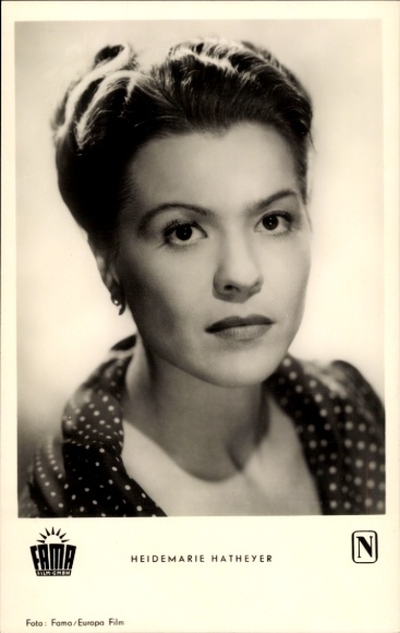 KP aktorka Heidemarie Hatheyer, portret, film Dr. Hol