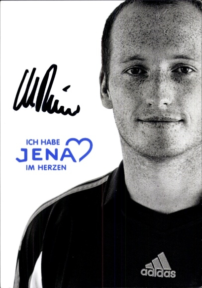 Autogrammkarte Fußballer Marco Riemer, FC Carl Zeiss Jena, Autogramm