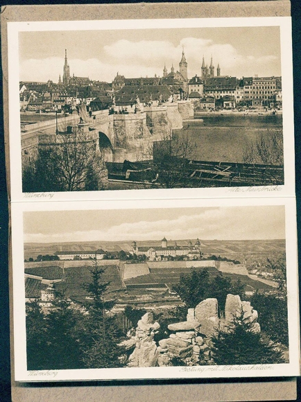 20 alte Ak Würzburg am Main Unterfranken im Sammelheft, diverse Ansichten