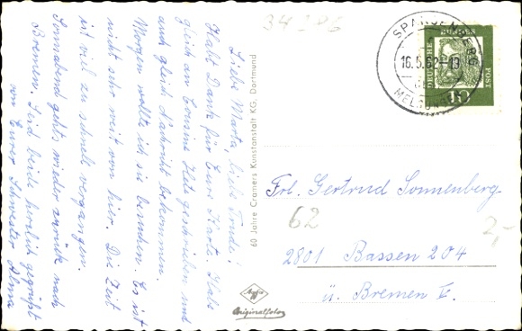 Postcard Spangenberg in Hessen, general view, castle, fountain, owl tower, coat of arms