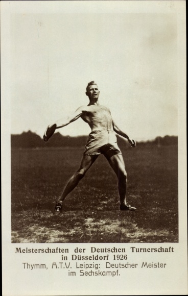 Photo Championships of the German Gymnastics Association in Düsseldorf 1926, Thymm, six-way fight