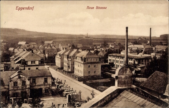 Ak Eppendorf im Kreis Mittelsachsen, Blick auf die Neue Straße