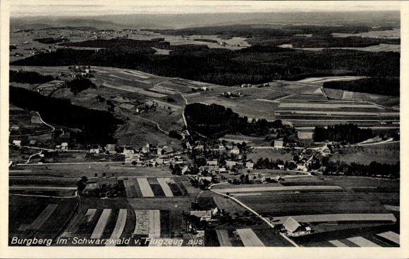 Postcard Burgberg Königsfeld in the Black Forest, aerial photograph