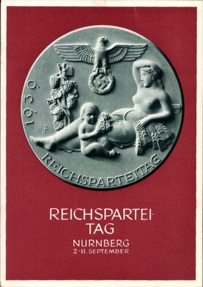 Ganzsachen Ak Nürnberg, Reichsparteitag 1939, Reichsparteitag des Friedens