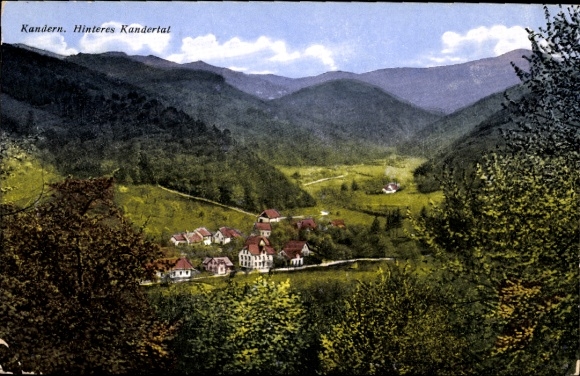 Postcard Kandern in the Black Forest Baden, Hinteres Kandertal
