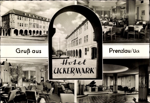 Postcard Prenzlau in the Uckermark, Hotel Uckermark, Greetings from, City view, Elegant interiors