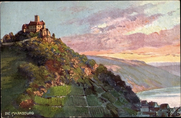 KP artysty Braubach am Rhein, Die Marksburg, Tuck 679 B