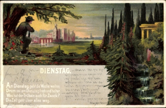 Artist Chromo-Litho Tuesday, Allegory, On Tuesday the week continues...