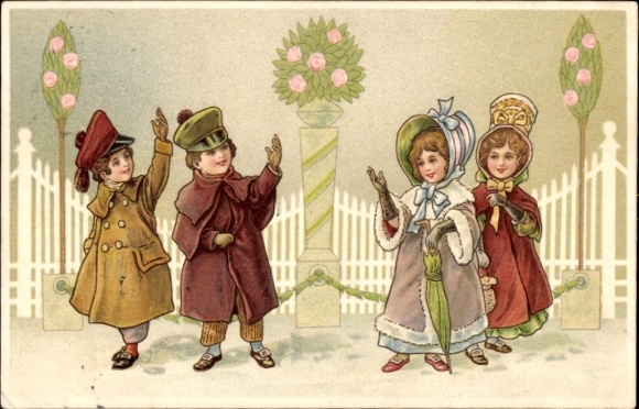 Litho Kinder, Begrüßung