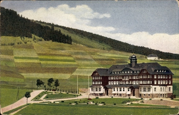Ak Oberwiesenthal Erzgebirge, Sporthotel und Kurhaus