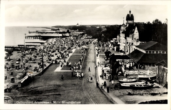 Ak Ostseebad Arendsee Kühlungsborn, Strand, Promenade