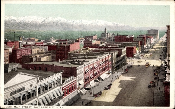 Ak Salt Lake City, Utah, Verenigde Staten, Main Street