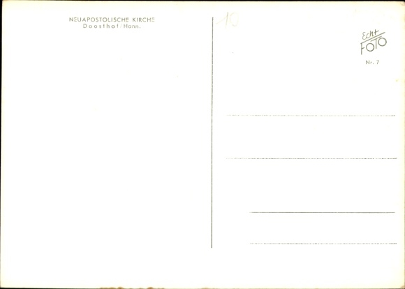 Postcard Doosthof Kakerbeck Ahlerstedt in Lower Saxony, New Apostolic Church