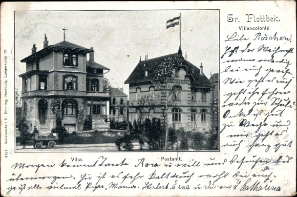PC Hamburg Altona Groß Flottbek, villa colony, post office