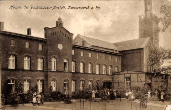 Ak Kaiserswerth Düsseldorf am Rhein, Hospiz der Diakonissen-Anstalt