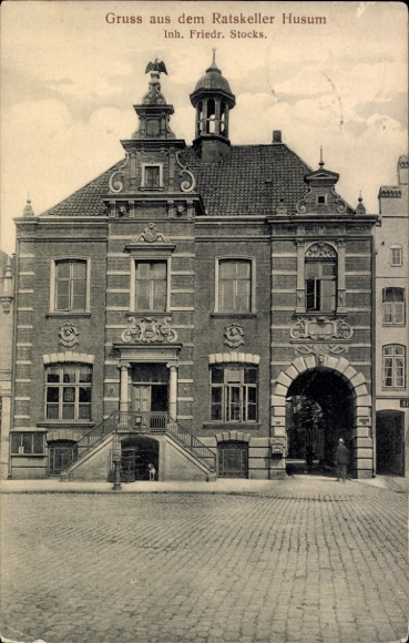 Ak Husum in Nordfriesland, Ratskeller