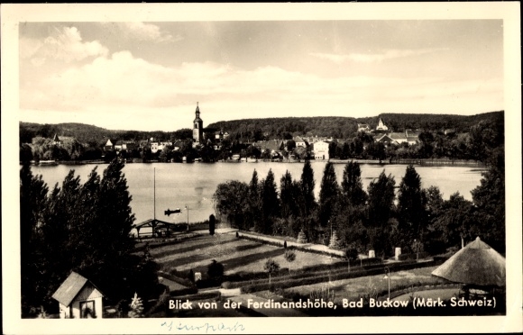 KP Buckow w Märkische Schweiz, widok z kościoła Ferdinandshöhe