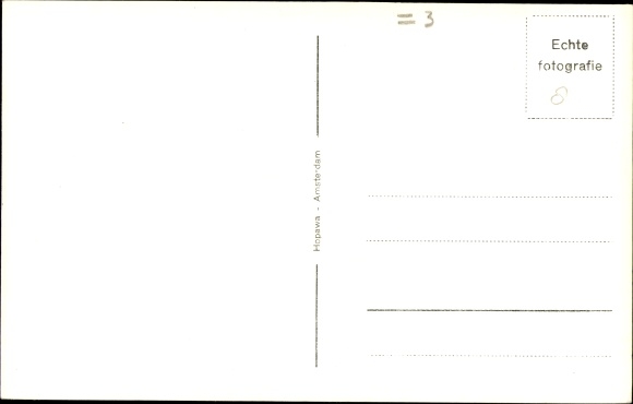 Postcard surfaced Dutch submarine K XVIII