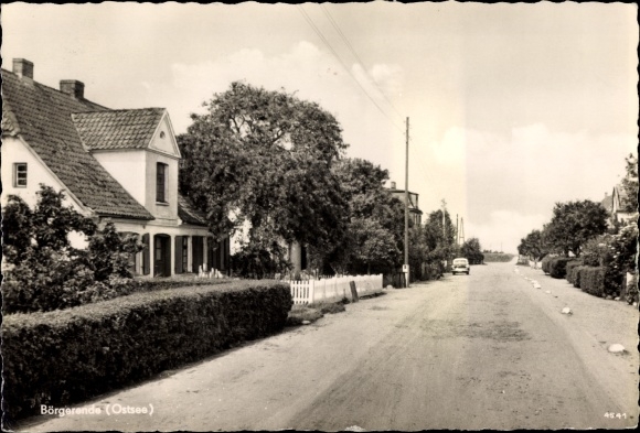 Postcard Börgerende Rethwisch, street view