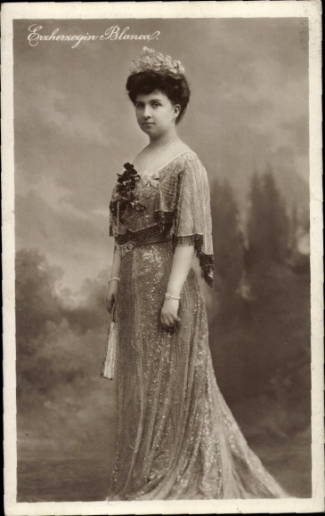 Ak Erzherzogin Blanca, Portrait