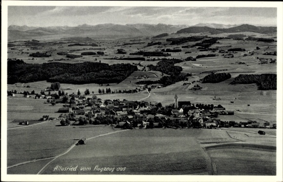 Ak Altusried im Allgäu, Luftaufnahme