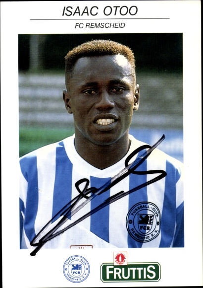 Autogrammkarte Fußballer Isaac Otoo, FC Remscheid, Autogramm