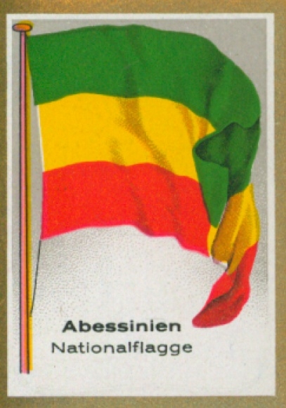 Sammelbild Ulmenried Fahnenbilder Nr. 274, Abessinien, Nationalflagge