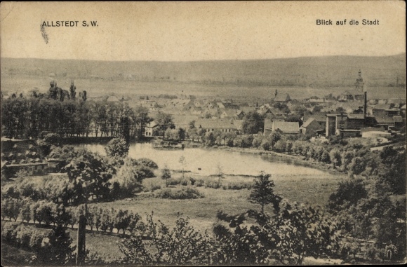 Ansichtkaart Allstedt in Saksen-Anhalt, overzicht