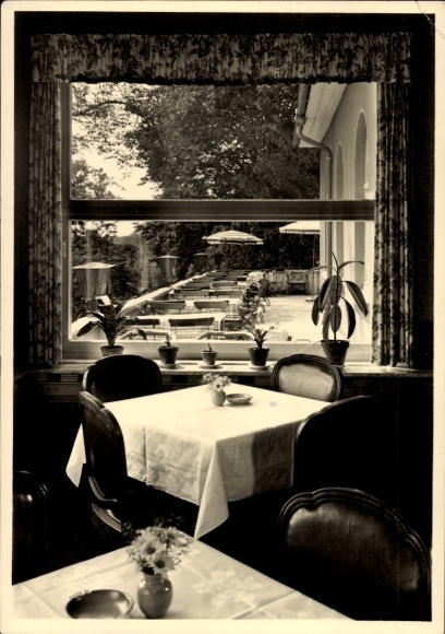 Postcard Rödgen Obersdorf Wilnsdorf North Rhine Westphalia, Hotel-Cafe Stangier
