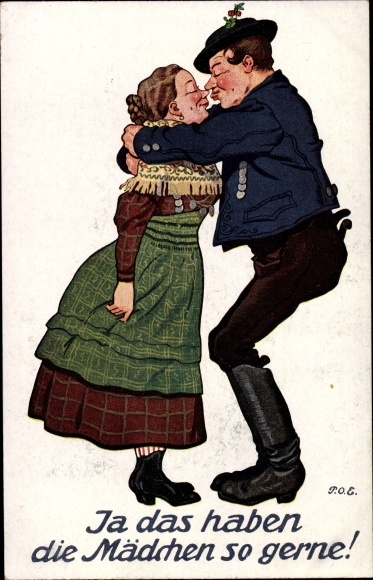Artist PC Engelhard, POE, Yes, the girls like that so much, kiss