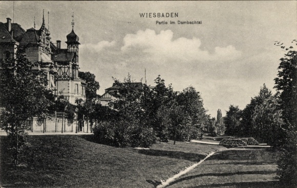 Ak Wiesbaden in Hessen, Dambachtal Partie