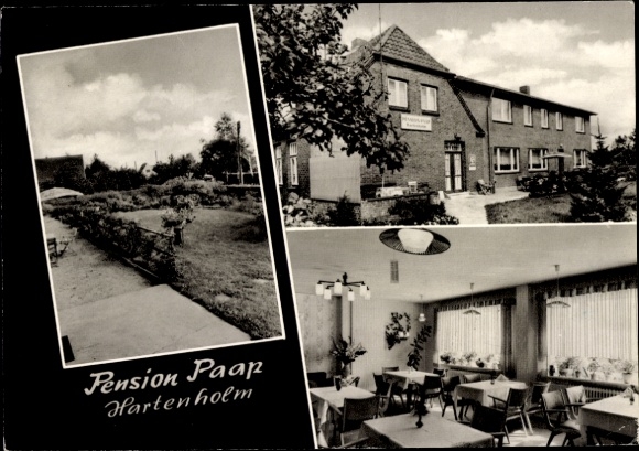 Postcard Hartenholm Schleswig Holstein, Pension Paap