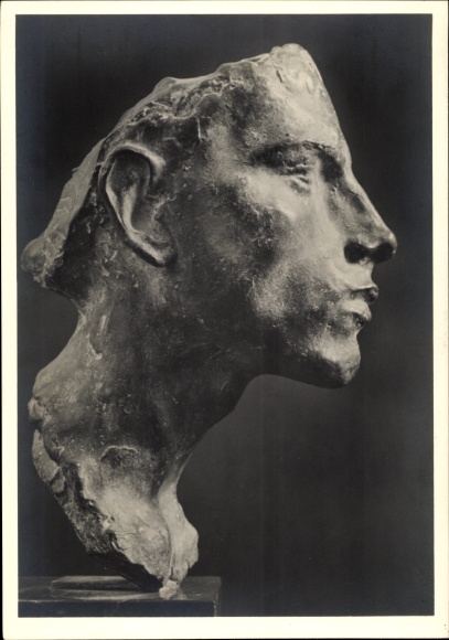 Postcard Plastic Study, Arno Breker, Face, HDK 26