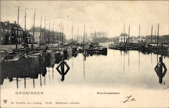 Ak Groningen Nederland, Steenhouwerskade