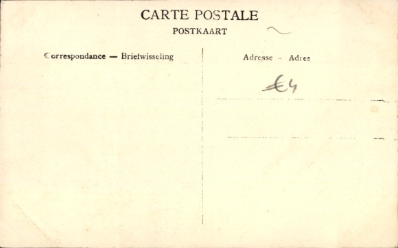 Passepartout Postcard Annette Fernande Bellot, who was murdered in Brussels on 1 December 1907