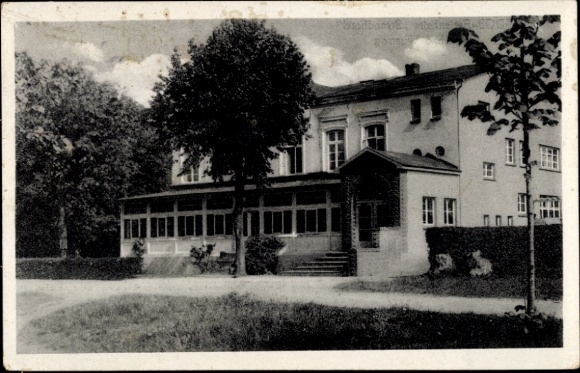 Postcard Ostseebad Wustrow Fischland, FDGB holiday home beach hotel