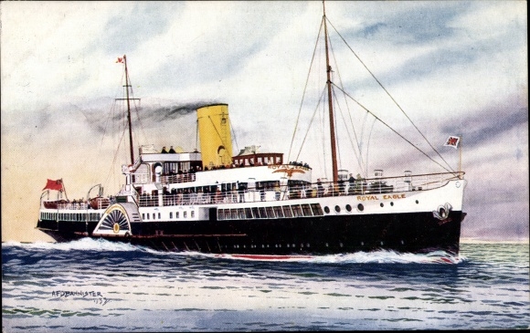 Artysta PC Bannister, PS Royal Eagle, General Steam Navigation Company, GSN