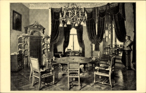 Ak Freyburg an der Unstrut, Kloß und Förster, Sektkellerei, Empfangszimmer