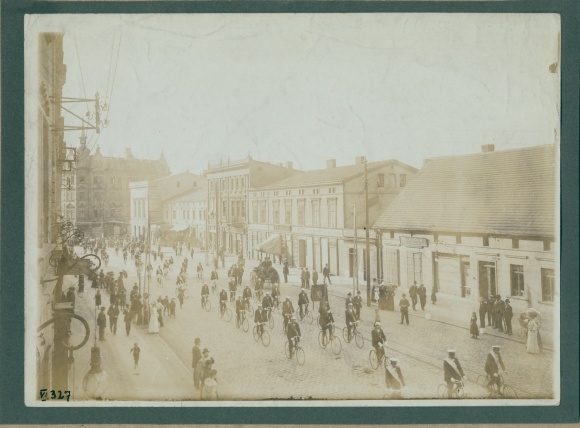 Photo Silesia, cyclists, 2nd Federal Festival d. Upper Silesian Cyclists Association, Kronprinzenstr.